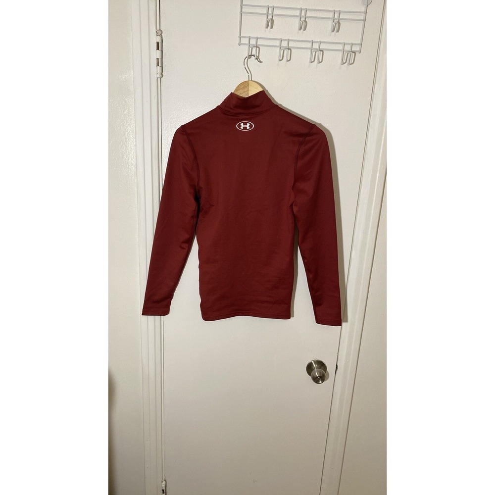 Under Armour Men's ColdGear® Elite Mock Long Sleeve Red Size Small NWT 1386942 - Picture 4 of 6